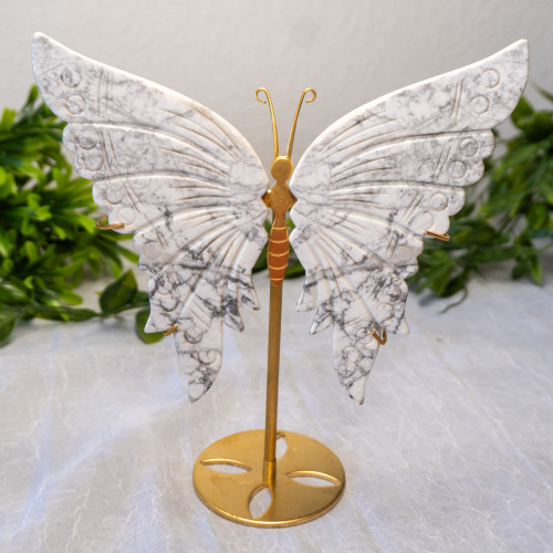 Howlite Large Butterfly