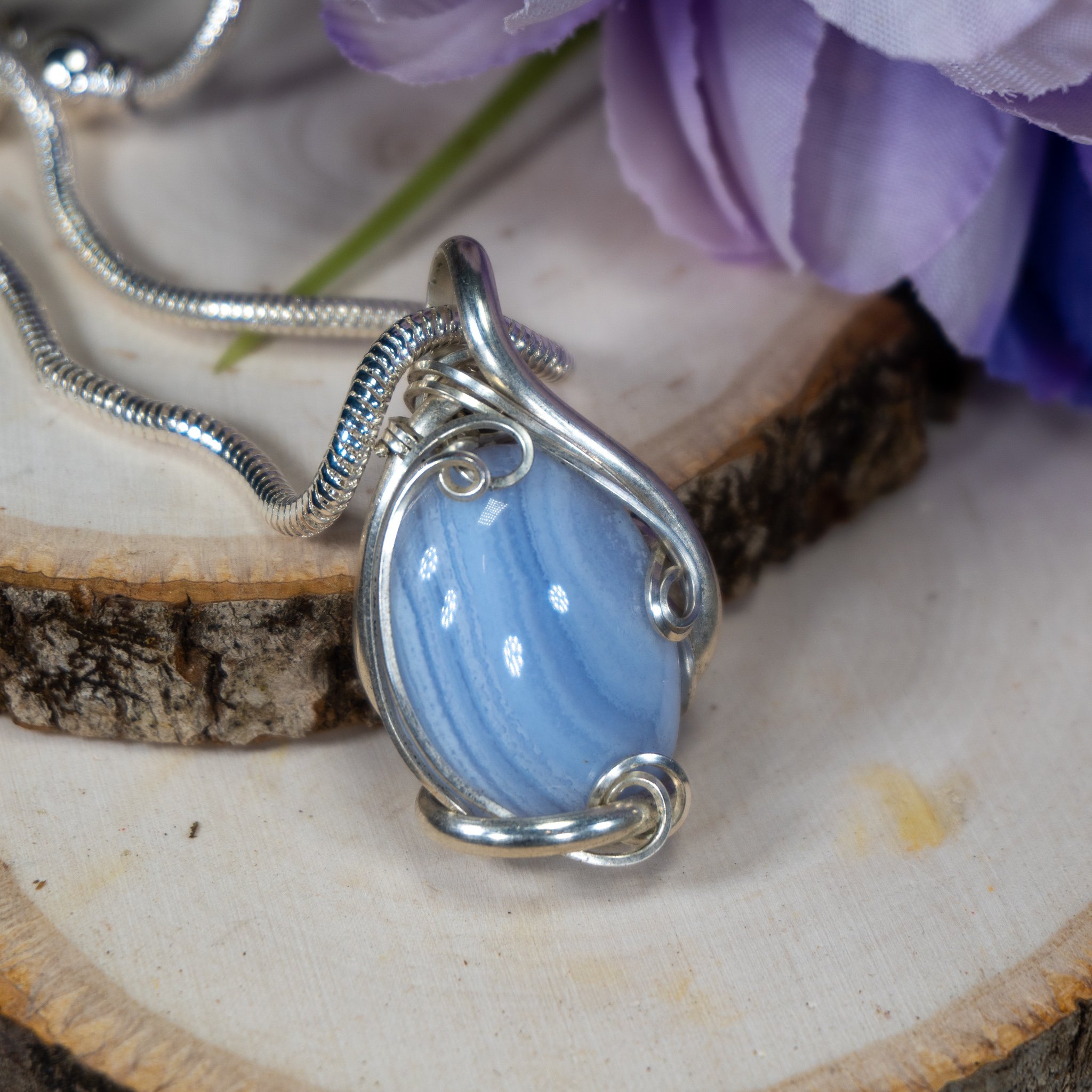 Blue Lace Agate Wrap