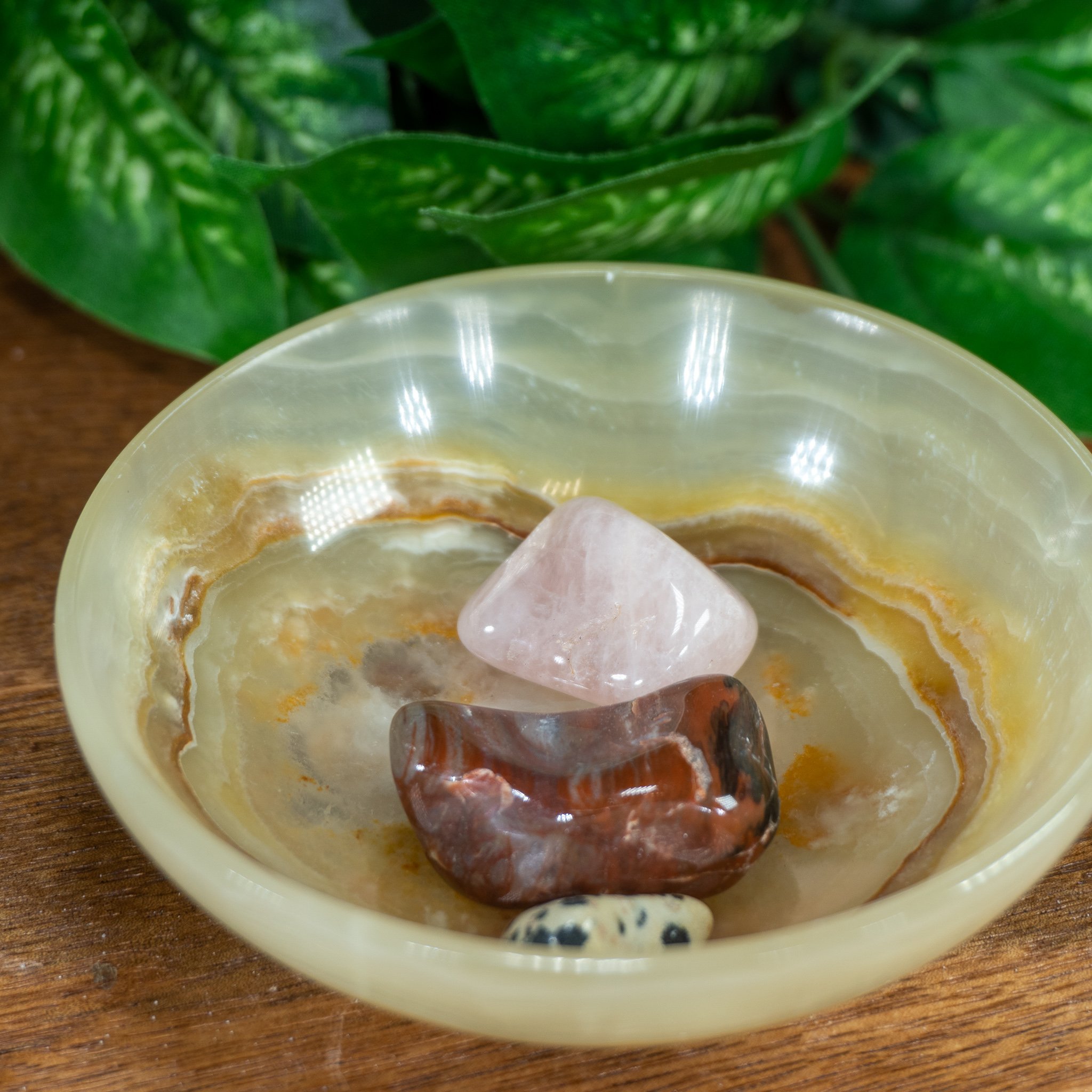 3" Green Onyx Bowl The Crystal Council