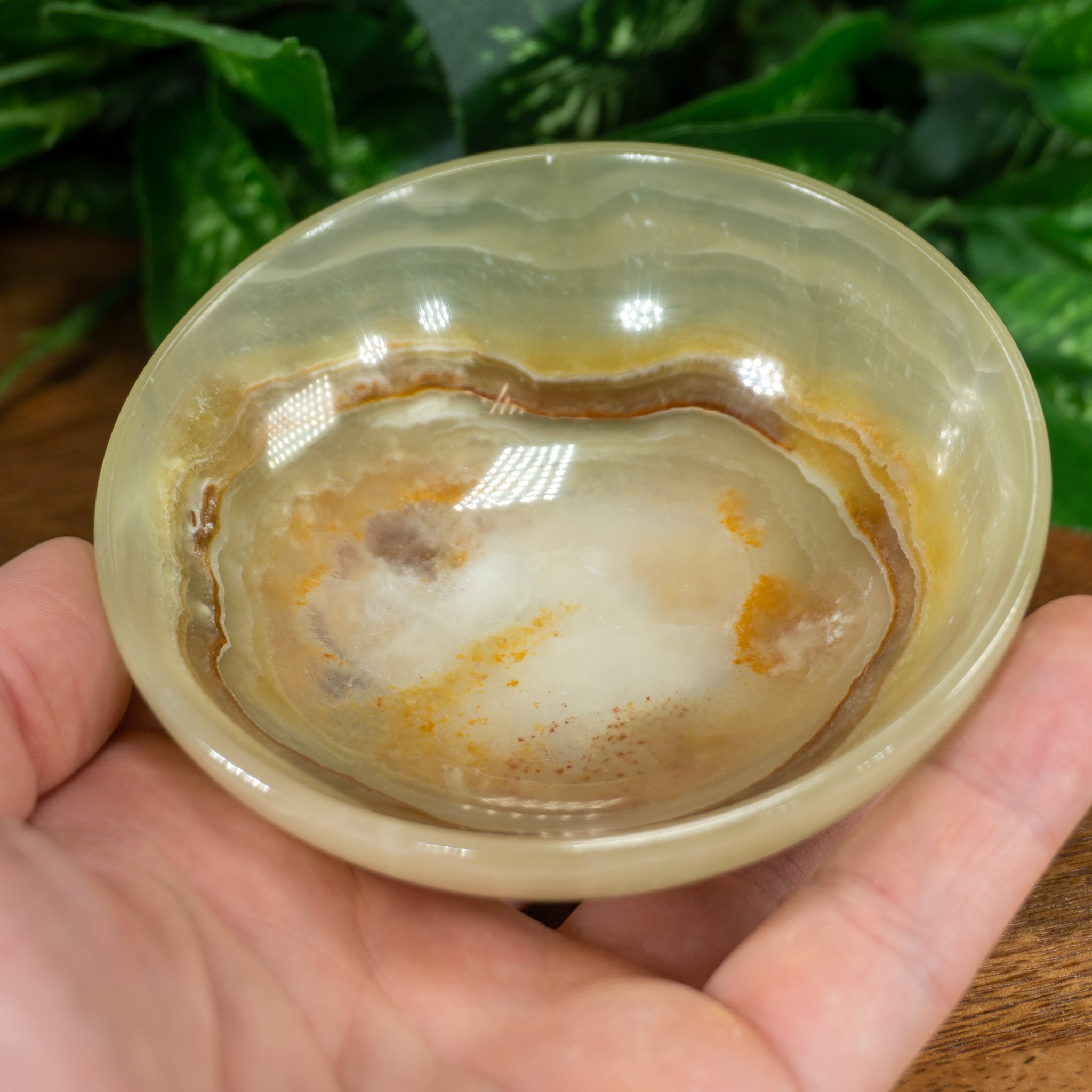 3" Green Onyx Bowl The Crystal Council