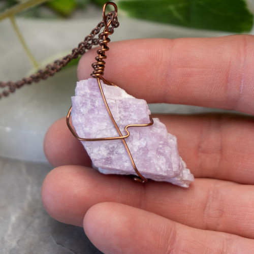 Raw Kunzite Wire Wrap #2