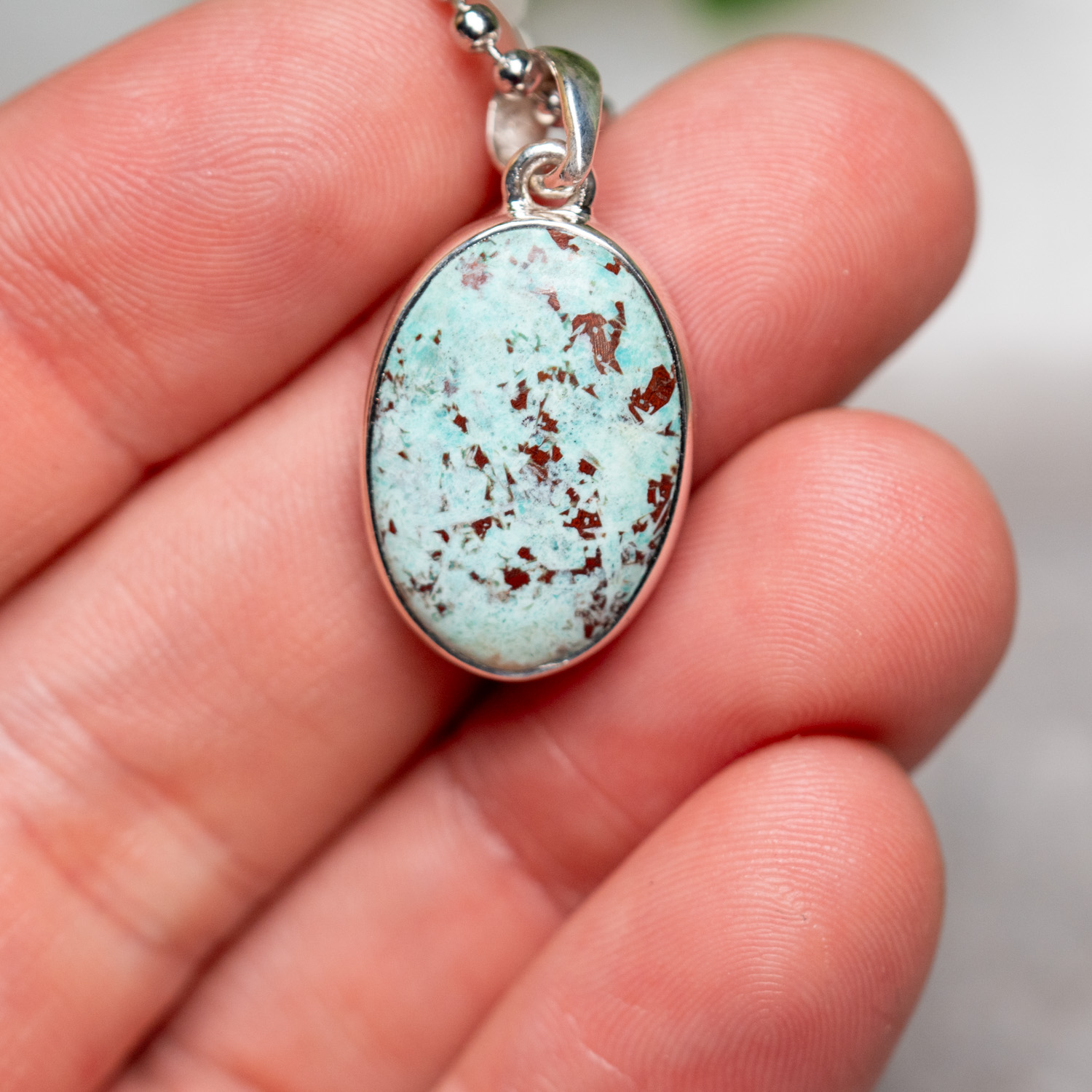 Chrysocolla Pendant #1 - The Crystal Council