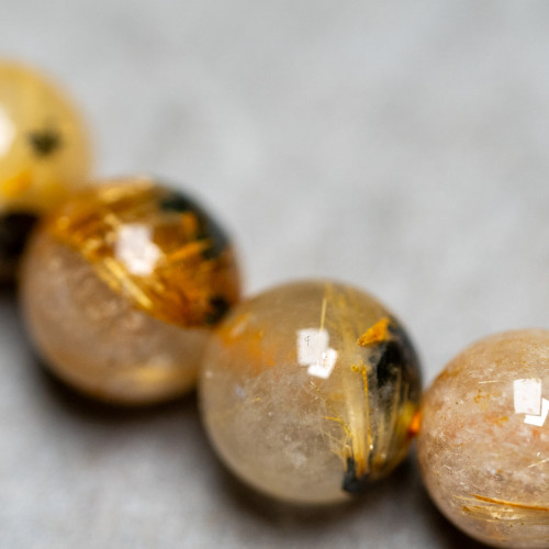 Rutile in Quartz Bracelet 8mm (High Quality)