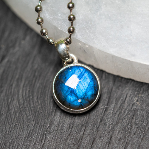 Labradorite Round Pendant #1
