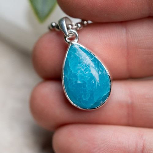 Blue Smithsonite Pendant #1