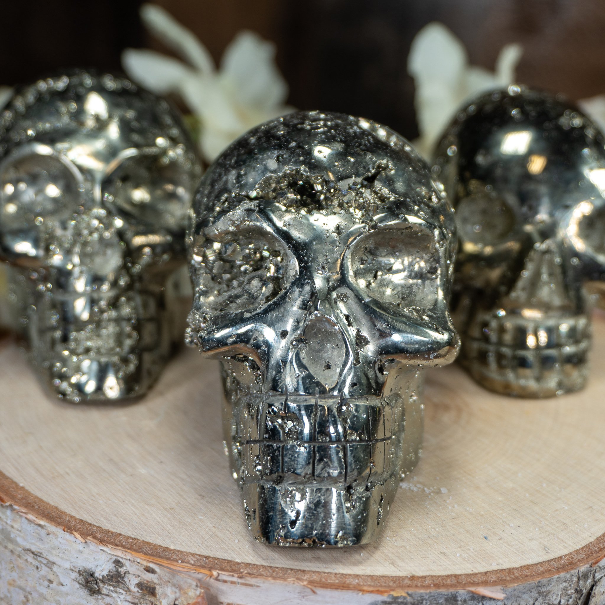 Pyrite Skull
