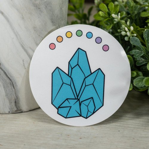 Crystal Council Oval Sticker