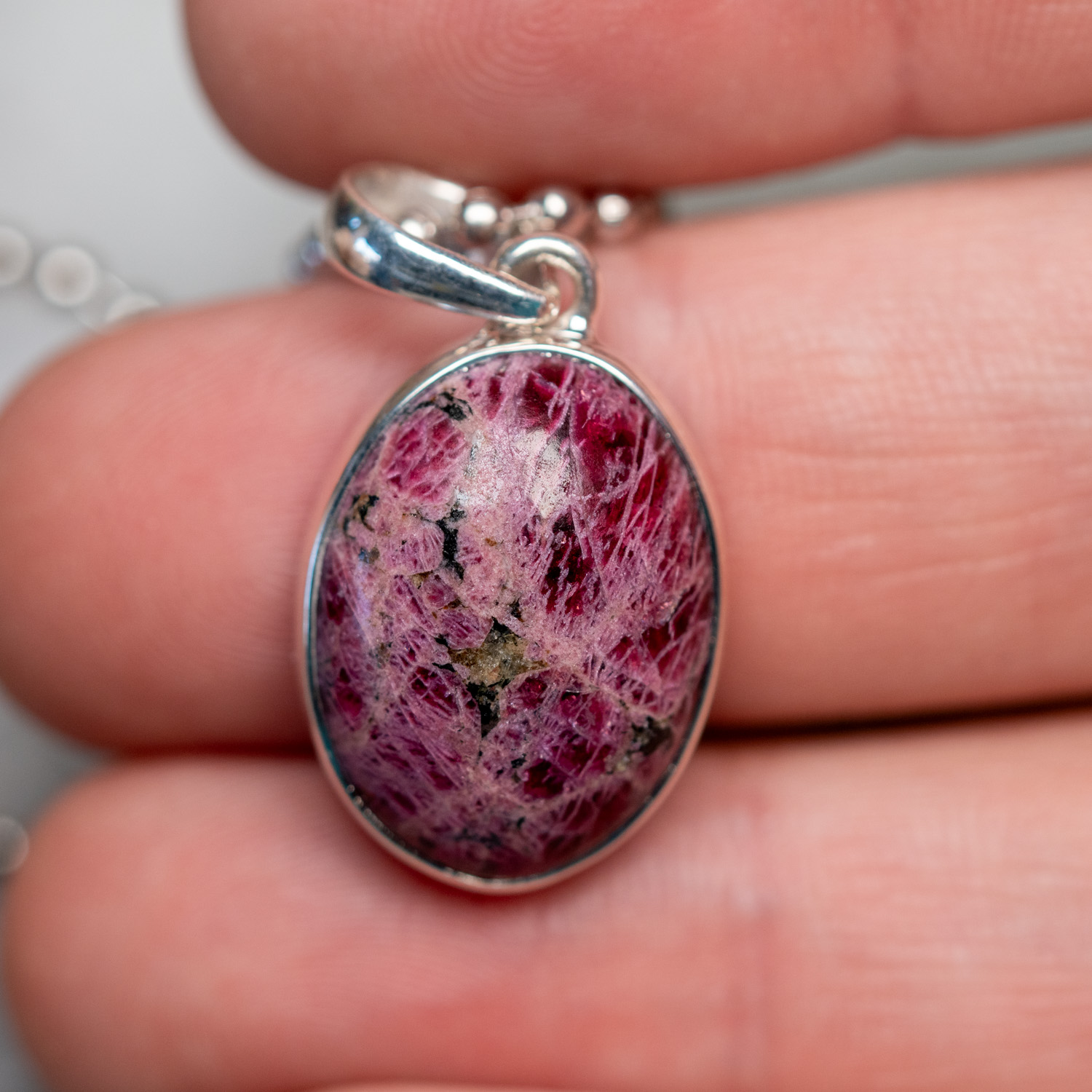 Eudialyte Pendant #1 - The Crystal Council