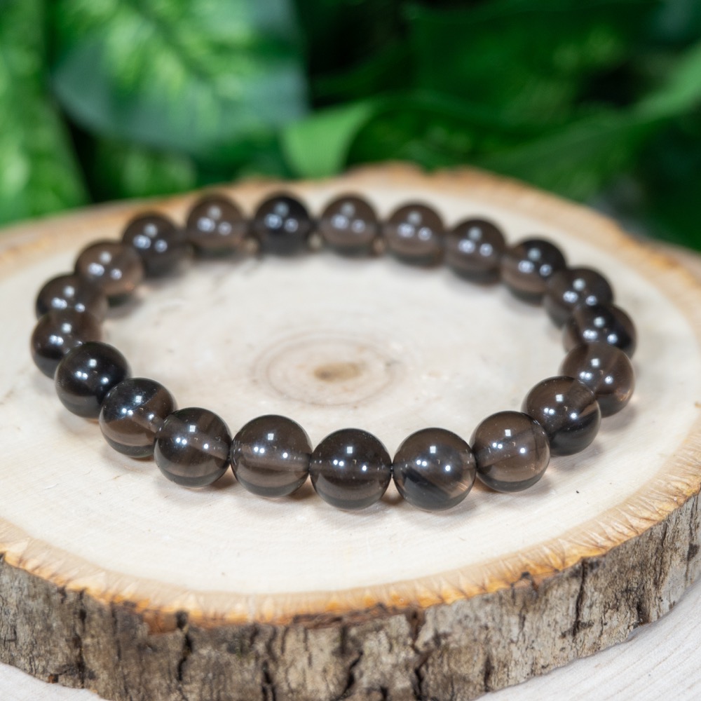 Midnight Lace Obsidian Bracelet 8mm