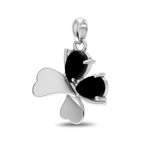 Onyx Clover Random Pendant #1