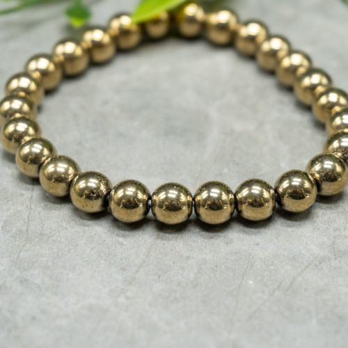 Oxidized Hematite Bracelet 8mm