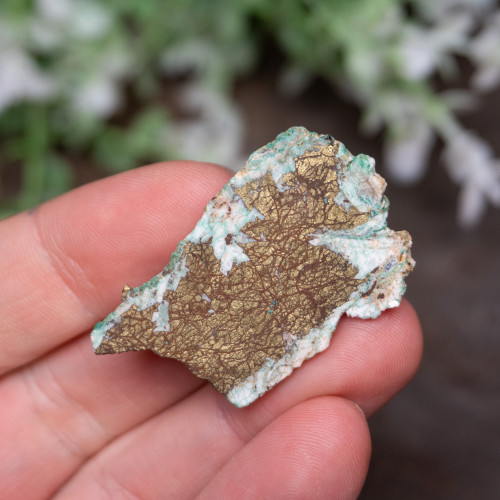 Golden Sky Malchite Polished Slice #4