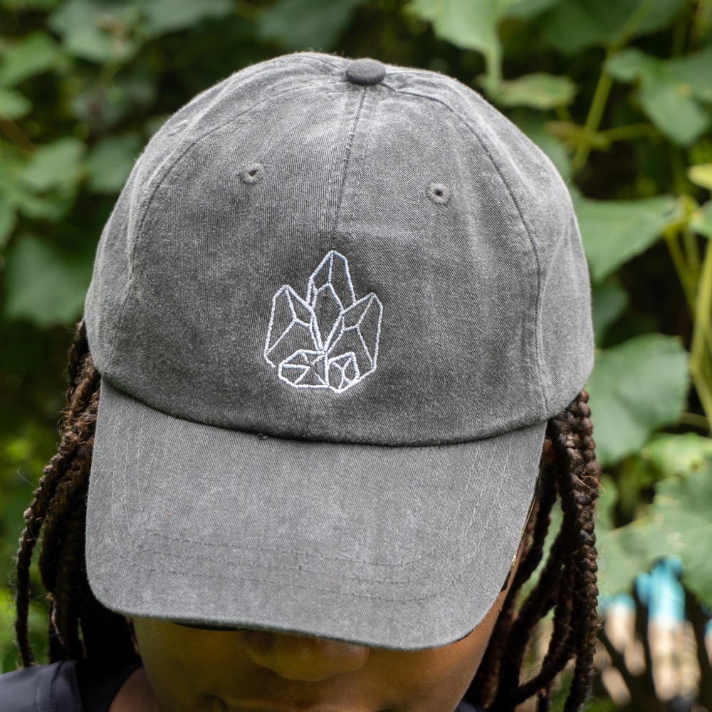 Charcoal Logo Buckle Hat The Crystal Council