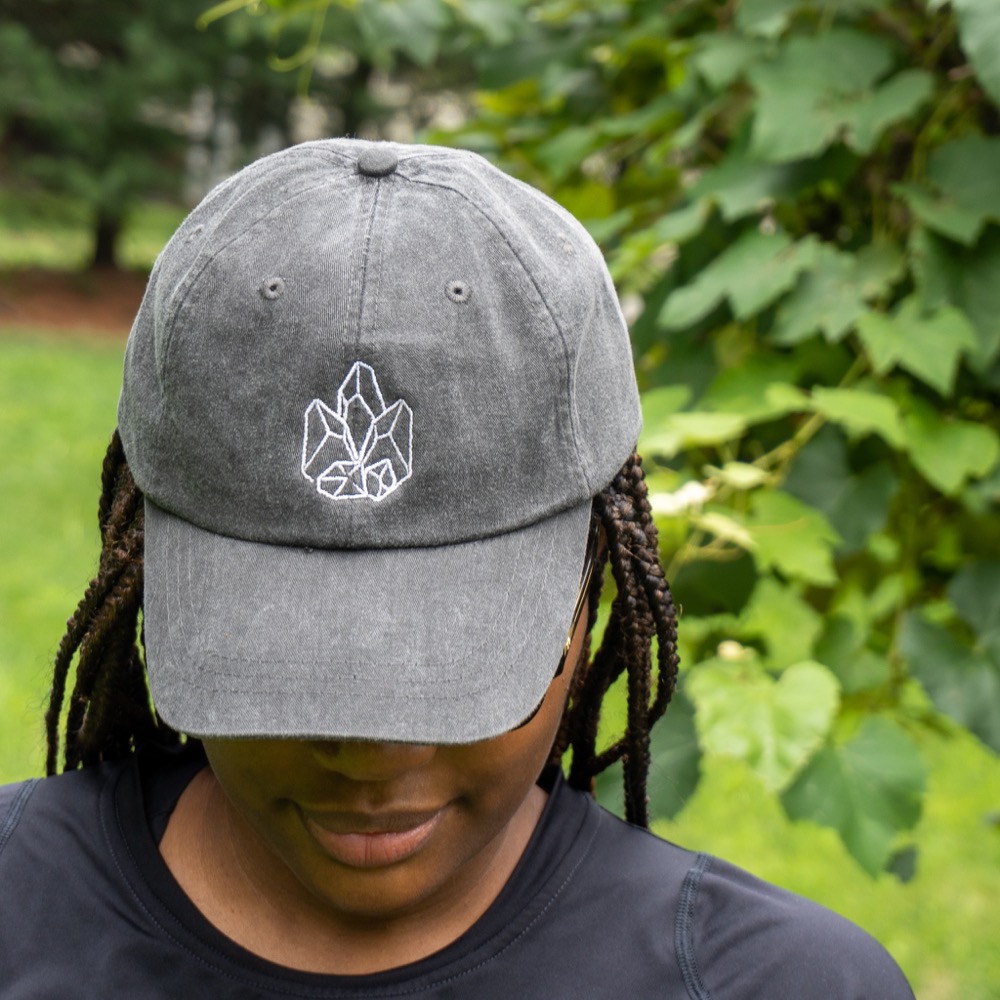 Charcoal Logo Buckle Hat The Crystal Council