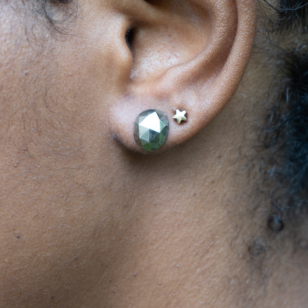 Pyrite Stud Earrings