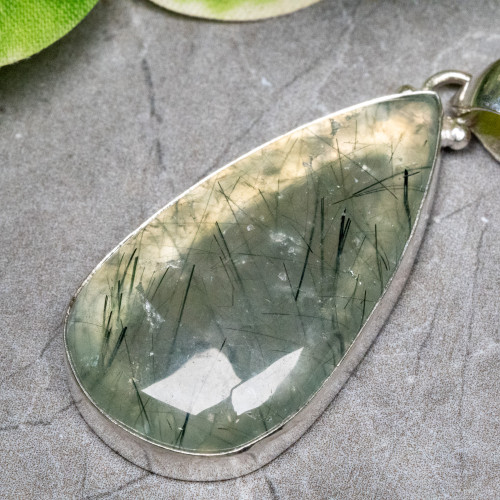 Epidote and Prehnite Necklace #2