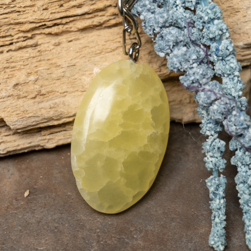 Lemon Calcite Key Chain #32