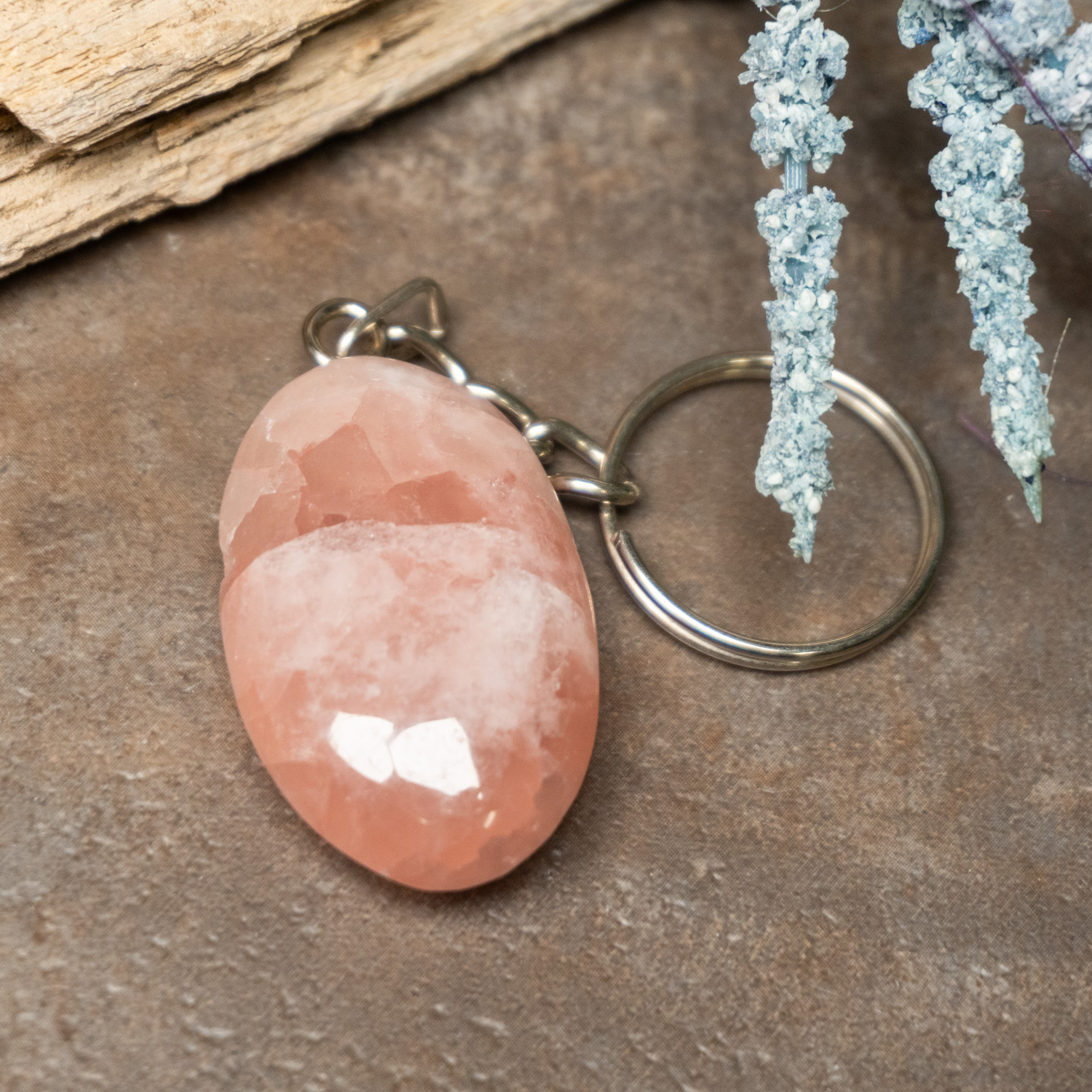 Strawberry Calcite Key Chain #24