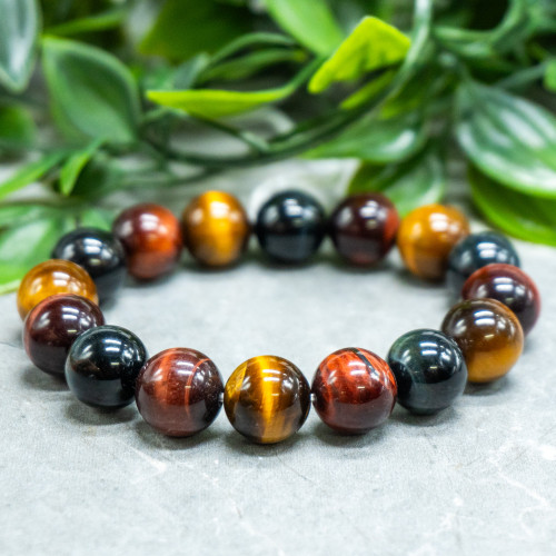 Multi Tiger Eye Bracelet 12mm
