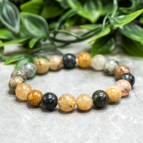 Rutile In Quartz Bracelet 10mm