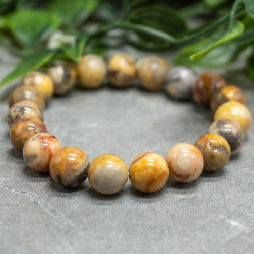 Crazy Lace Agate Bracelet 10mm