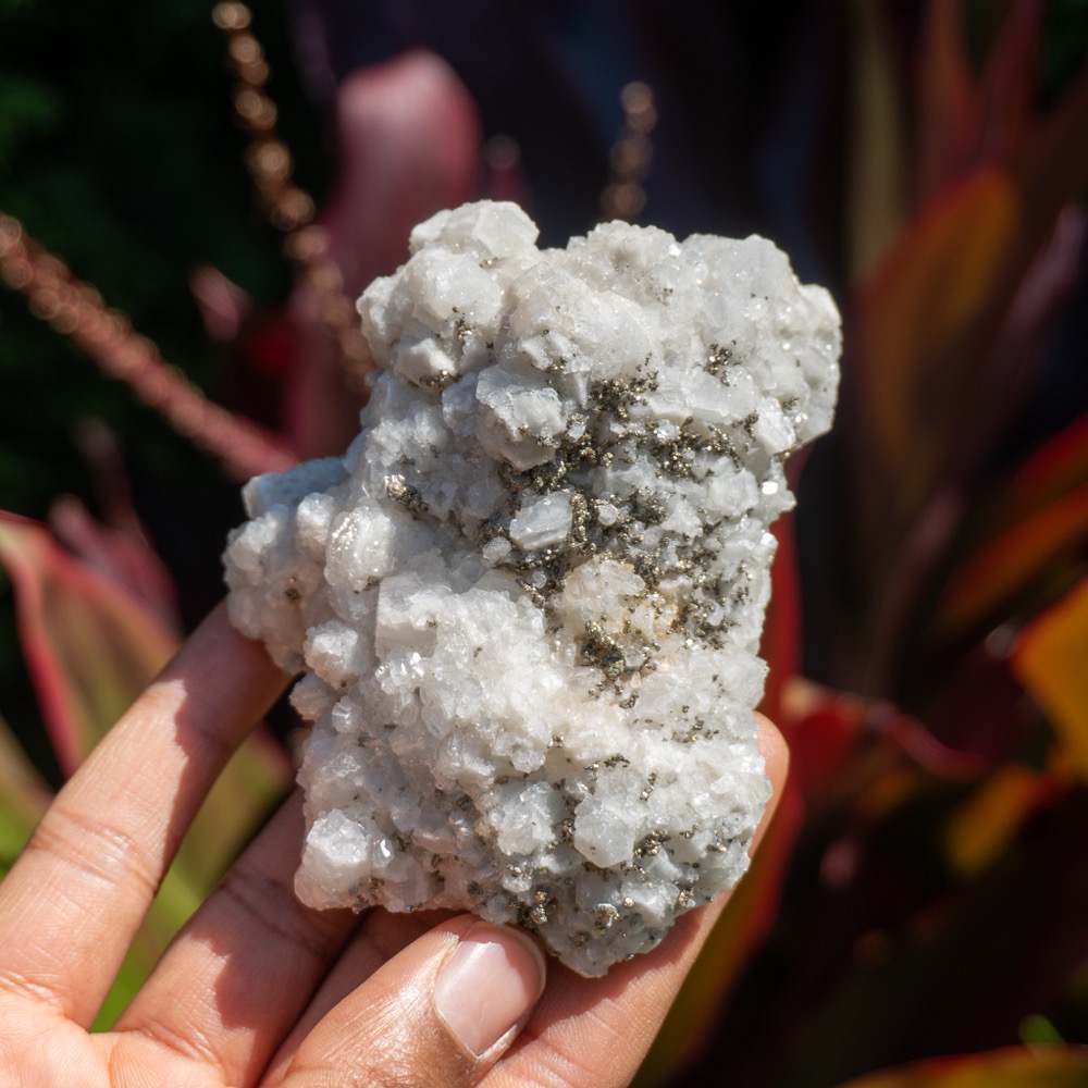 Medium Fluorite with Druzy Quartz and Pyrite #2