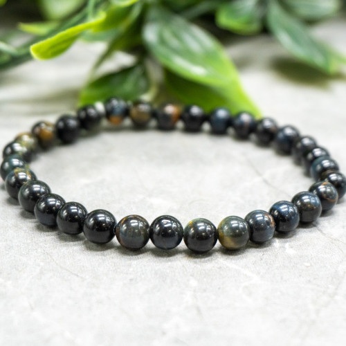 Blue Tiger Eye Bracelet 6mm
