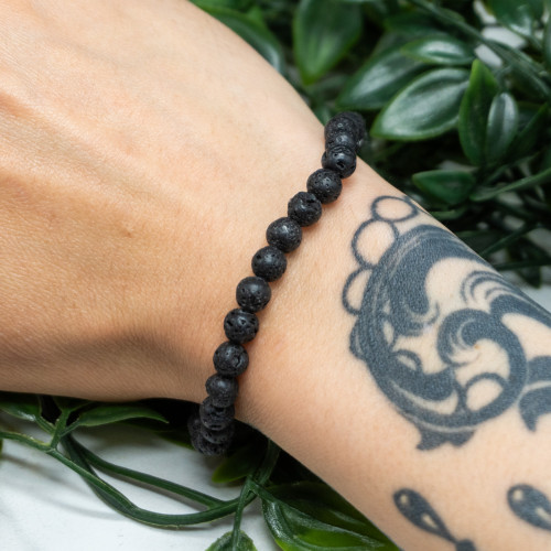 Lava Rock Bracelet 6mm