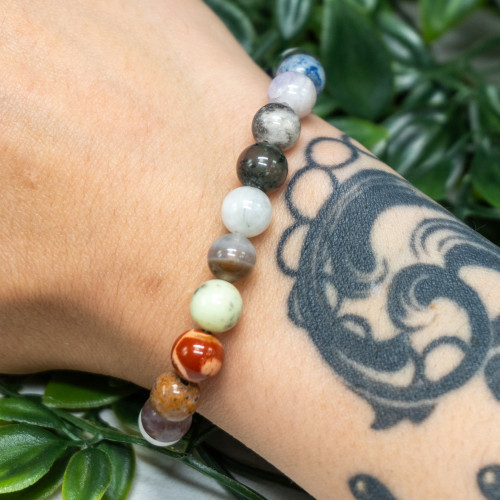 Multi Gemstone Bracelet 8mm