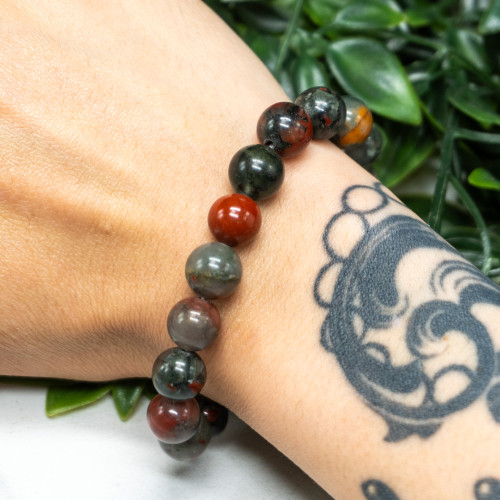 Bloodstone Bracelet 10mm