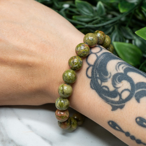 Unakite Bracelet 10mm