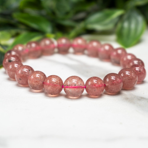 Strawberry Quartz Bracelet 10mm