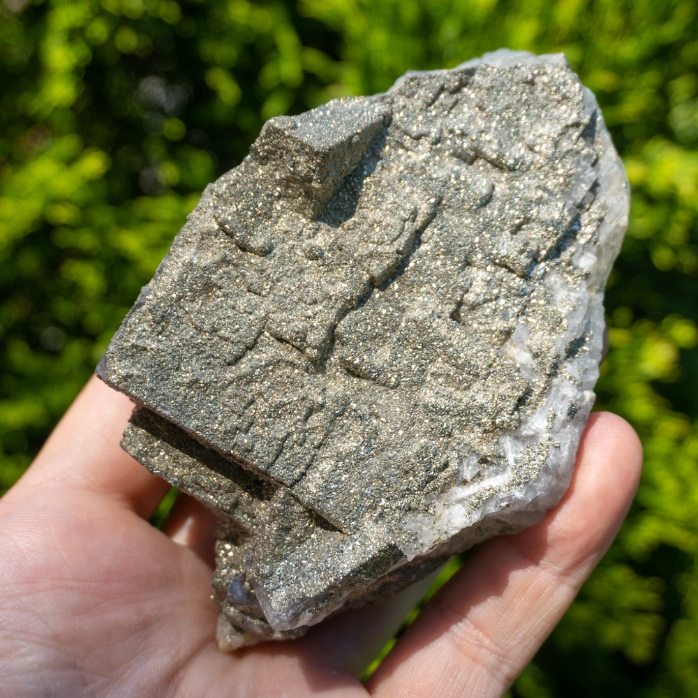Medium Fluorite with Druzy Quartz and Pyrite #8