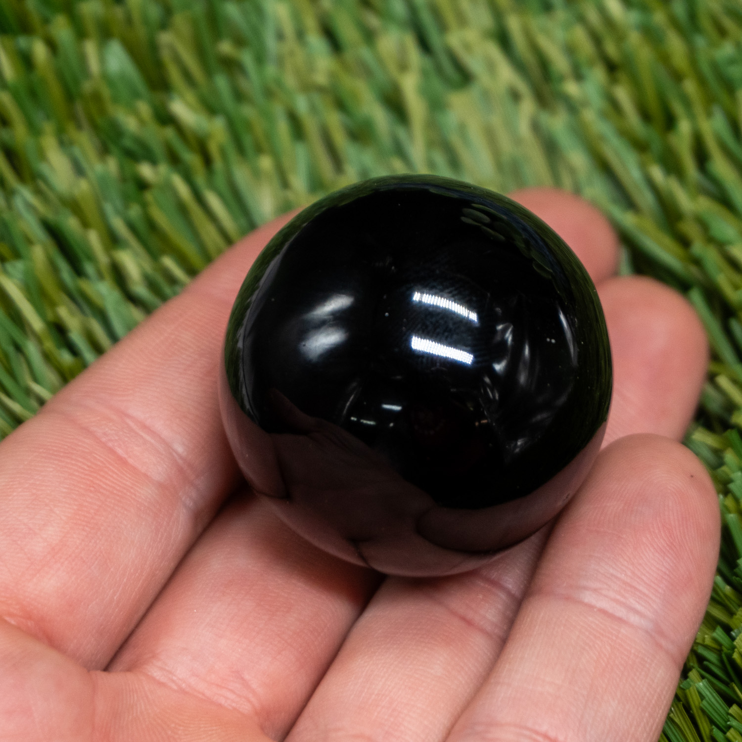 Obsidian Small Sphere - The Crystal Council
