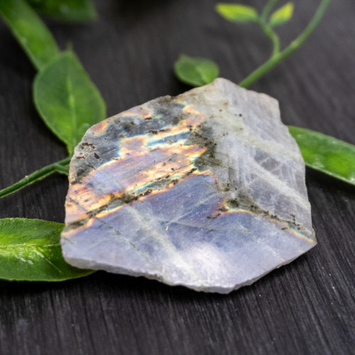Purple Labradorite Half Polished #4
