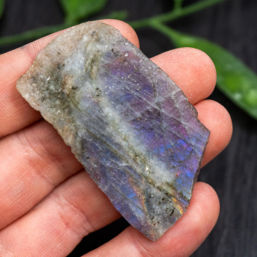 Purple Labradorite Half Polished #3