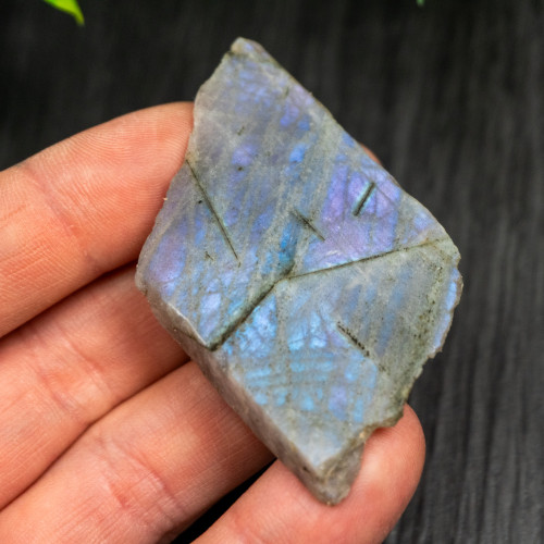 Purple Labradorite Half Polished #2