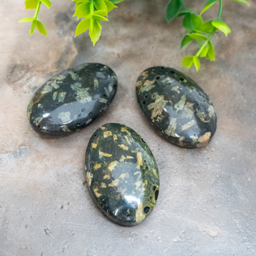 Plum Blossom Jasper Palmstone Random