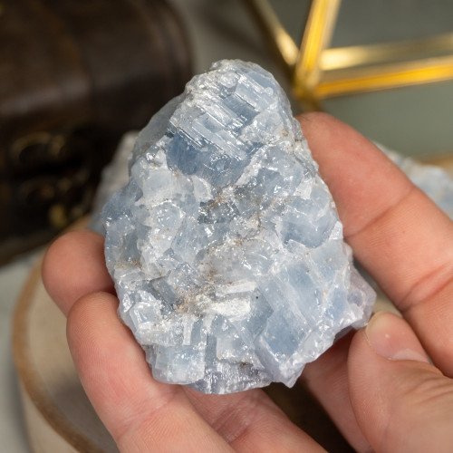 Small Raw Blue Calcite