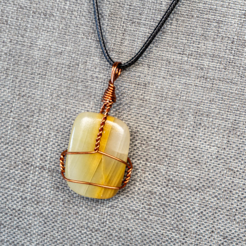 Green Onyx Wire Wrap #1