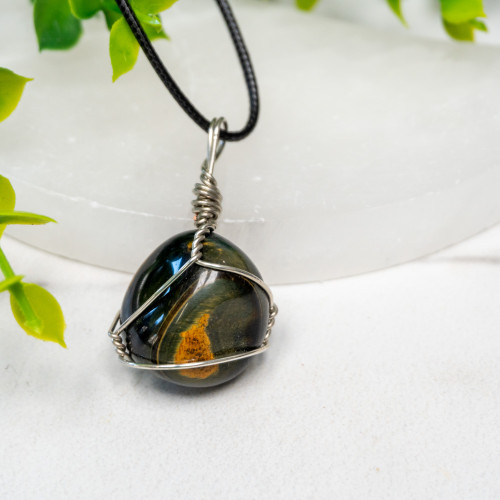 Multi Tiger Eye Wire Wrap #1
