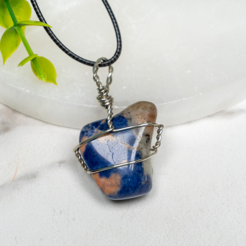 Sunset Sodalite Wire Wrap #1