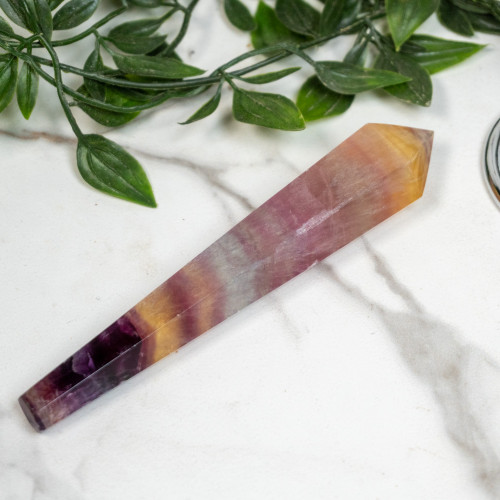 Rainbow Fluorite Point on Stand #3