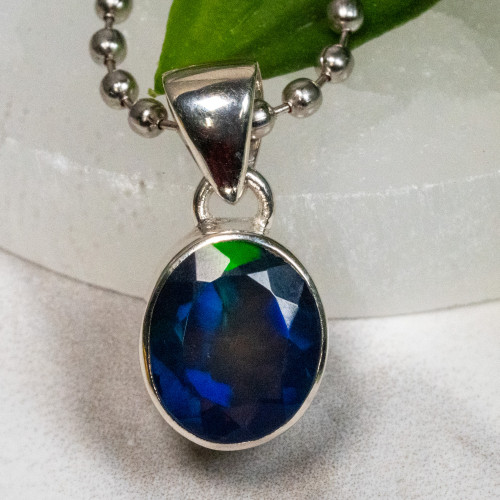 Black Ethiopian Opal Necklace #3