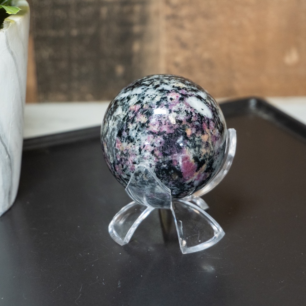 Acrylic 3 Inch Sphere Stand The Crystal Council