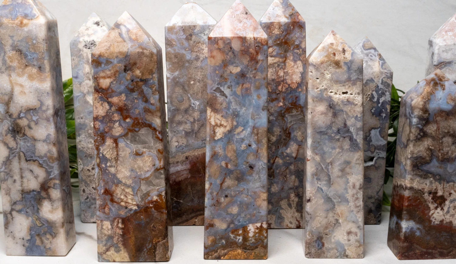 Blue Flower Agate