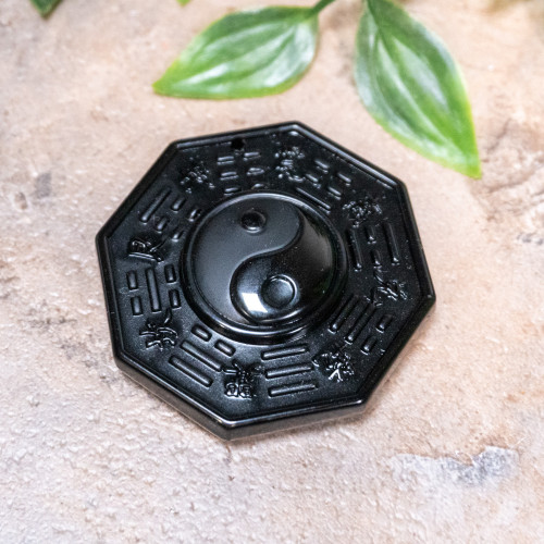 Obsidian Ying Yang Idol
