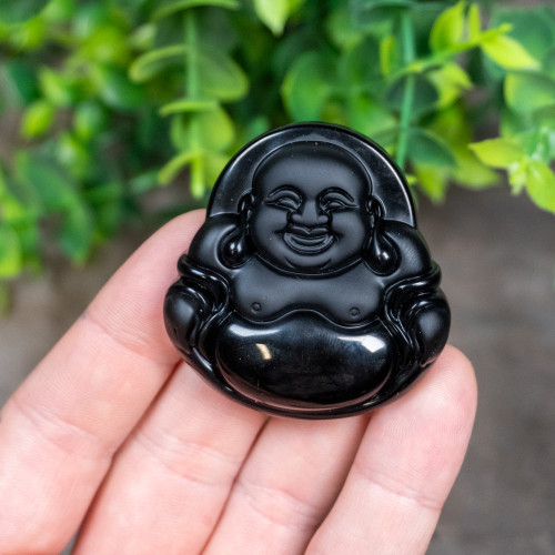 Obsidian Buddha Idol
