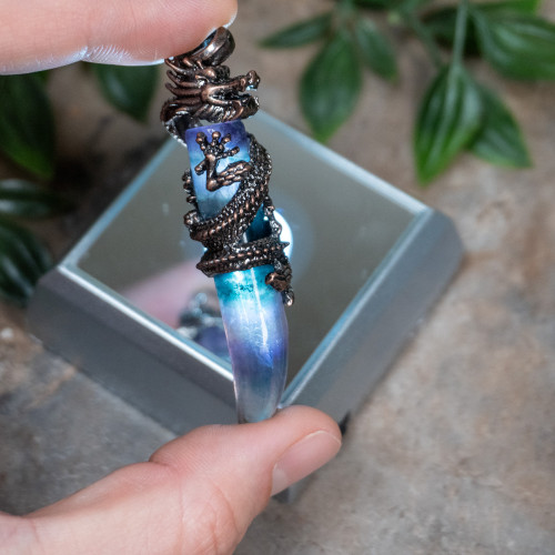 Fluorite Dragon Necklace #6