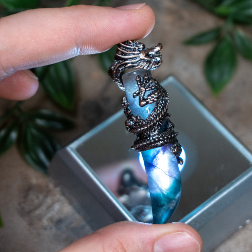Fluorite Dragon Necklace #5